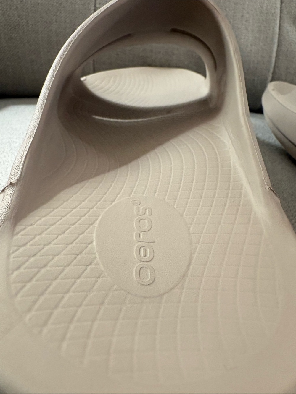 OOFOS OOahh Slide in nomad tan men’s size 12 recovery comfort slip on - Picture 8 of 11